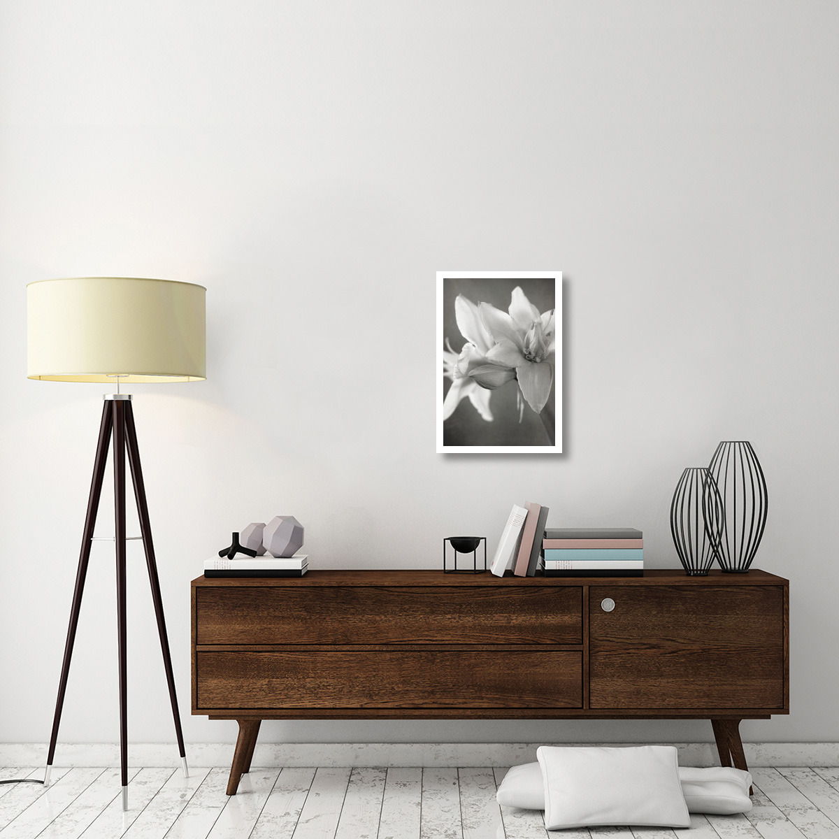 White Amaryllis II -Paper Art-18&quotx26"