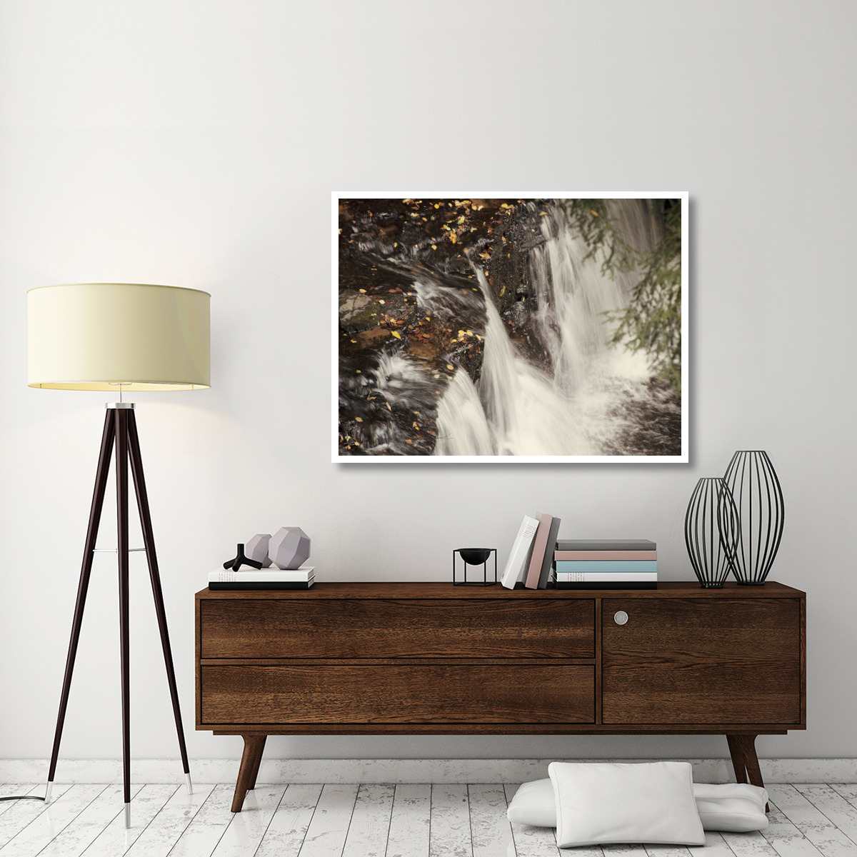 Mosquito Falls I -Paper Art-50&quotx38"