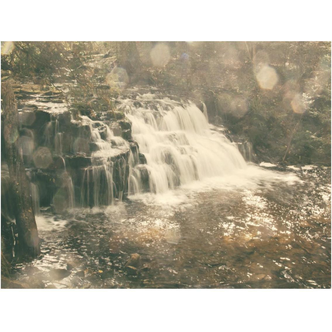 Mosquito Falls II -Paper Art-18&quotx14"