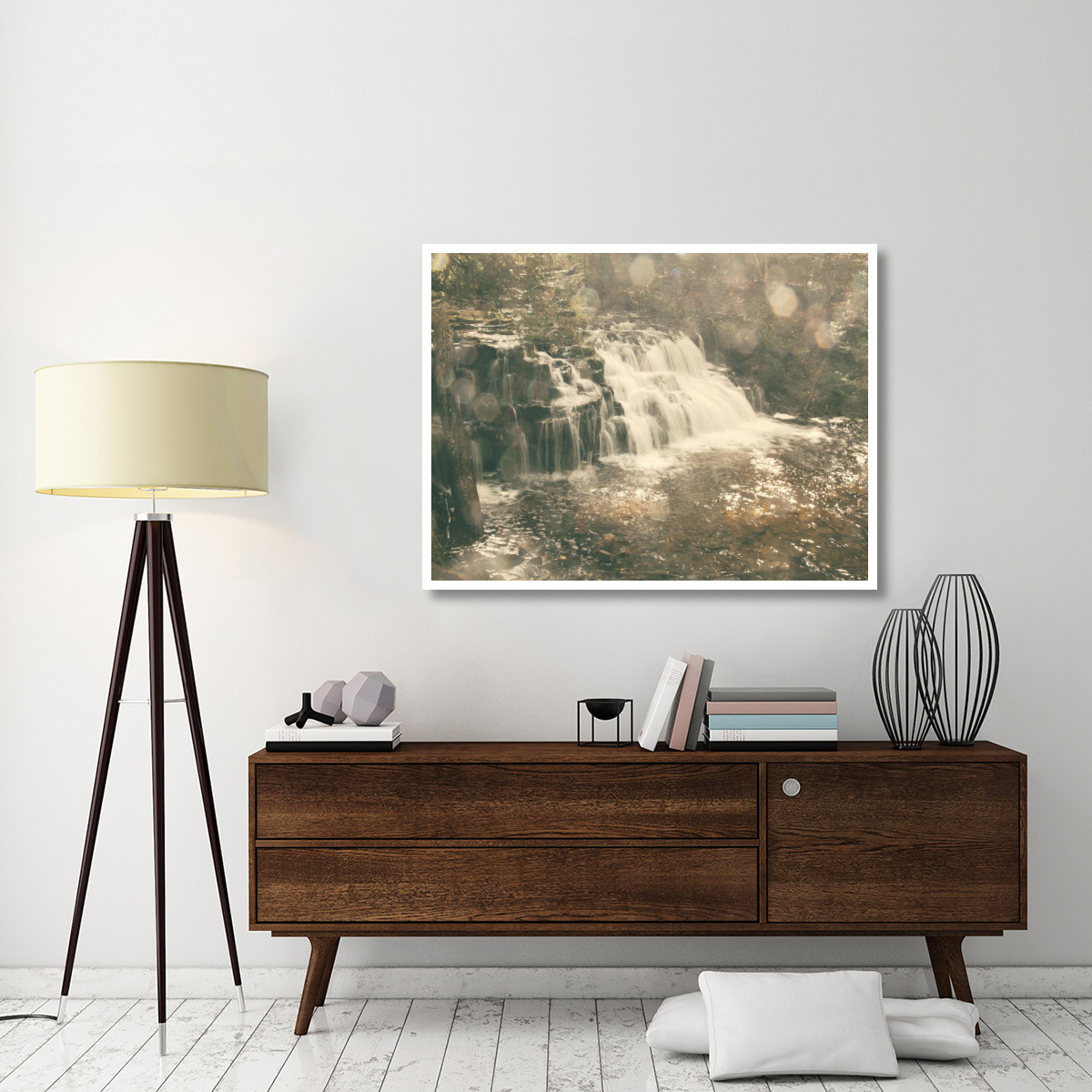 Mosquito Falls II -Paper Art-50&quotx38"
