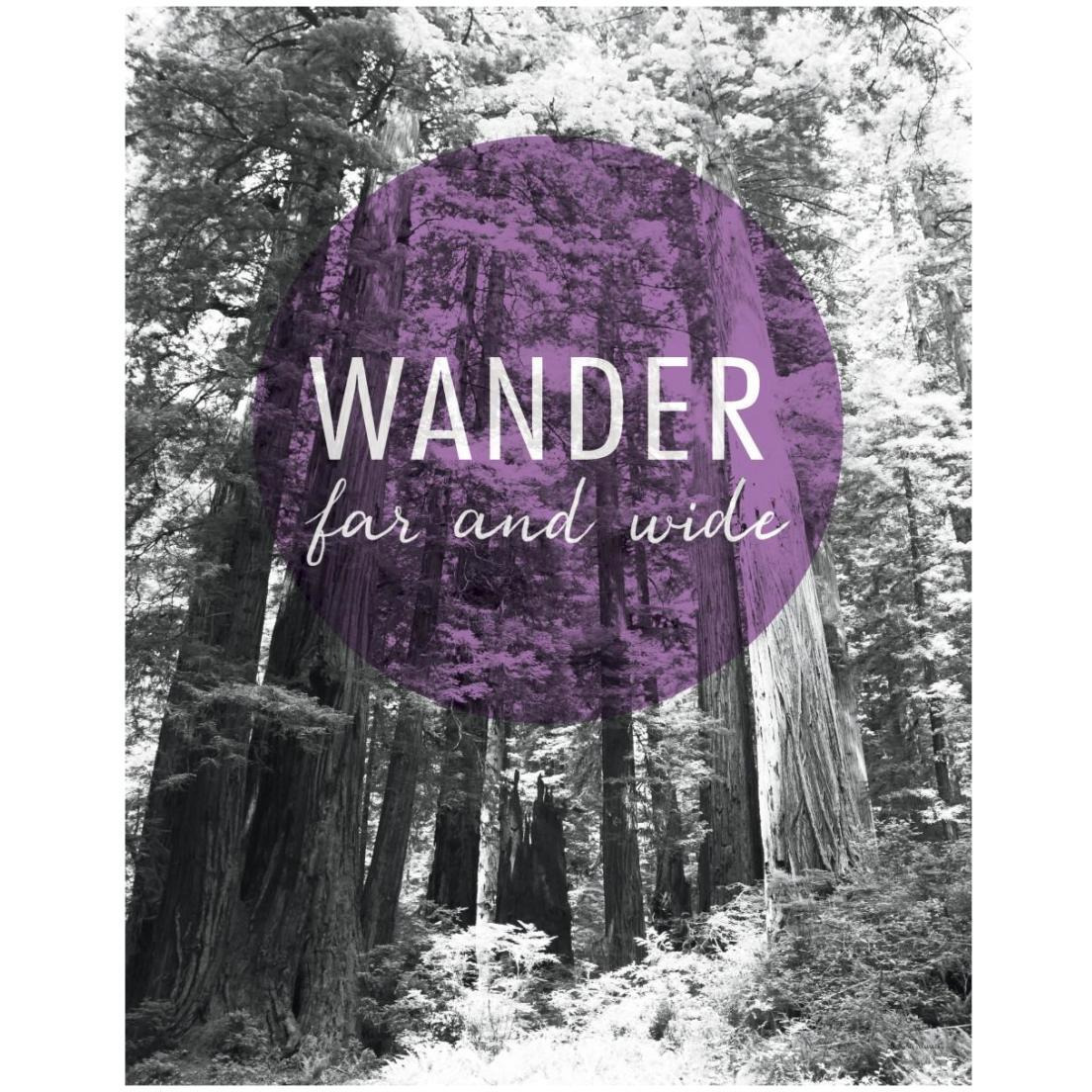 Wander Far and Wide -Paper Art-18&quotx22"