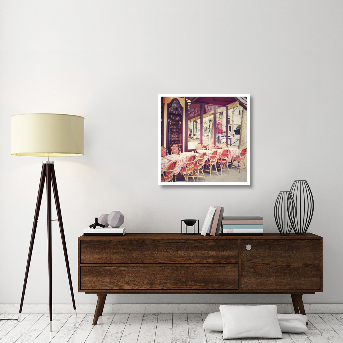 Cafe le Dome -Paper Art-32&quotx32"