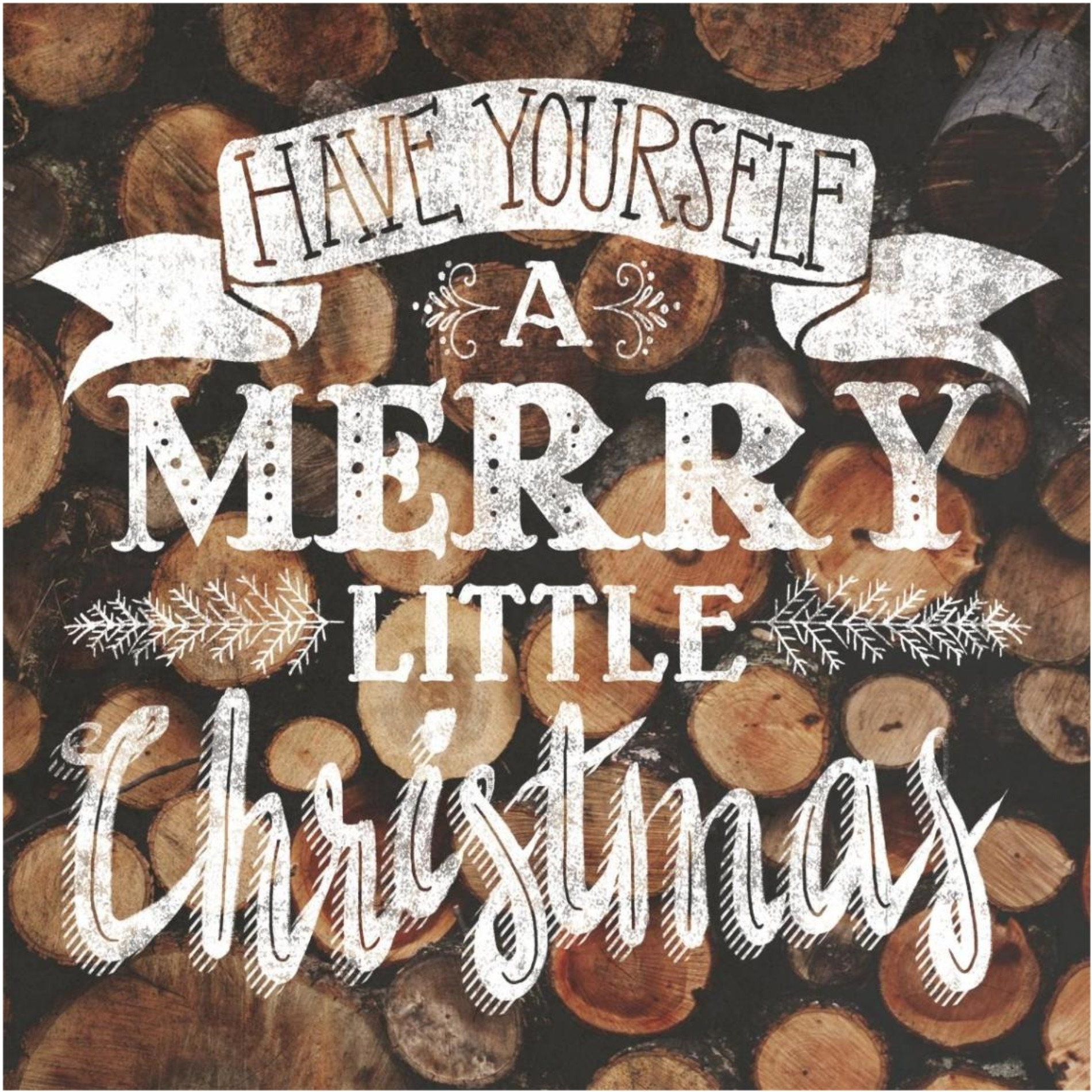 Merry Little Christmas -Paper Art-38&quotx38"