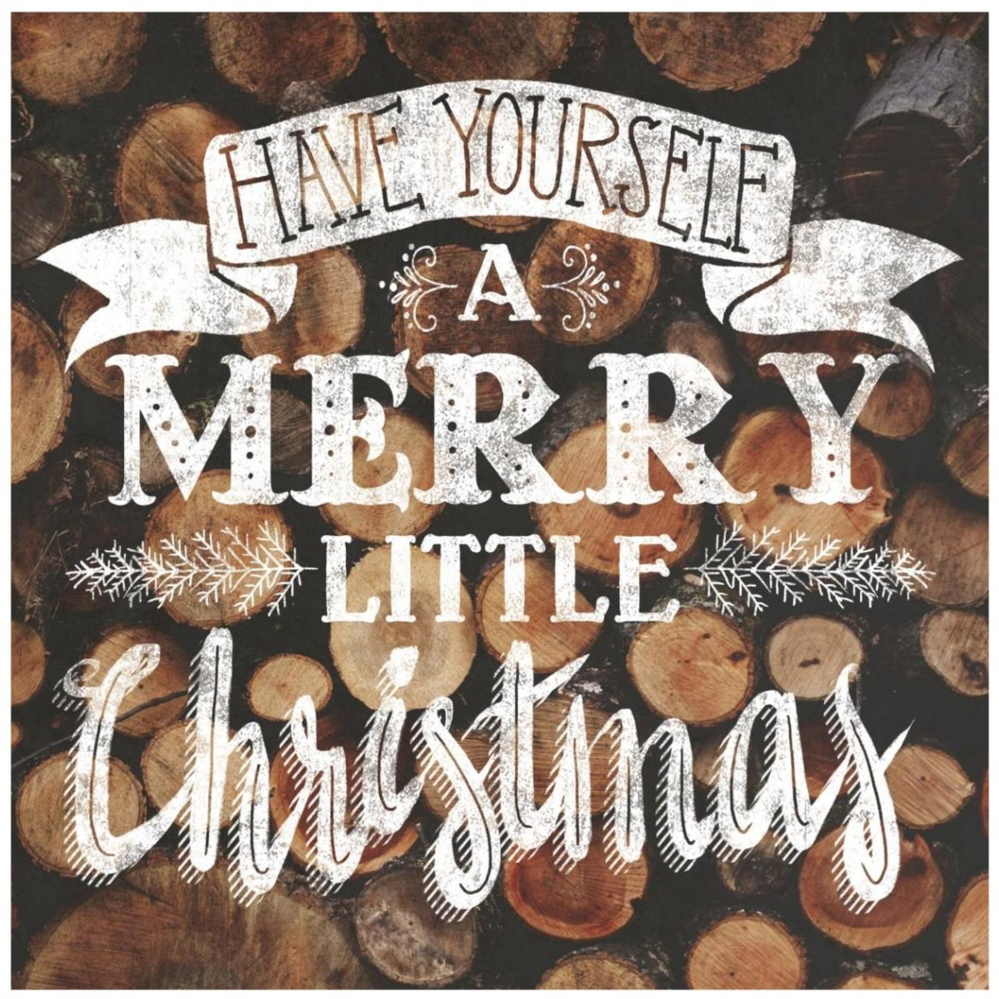 Merry Little Christmas -Paper Art-42&quotx42"
