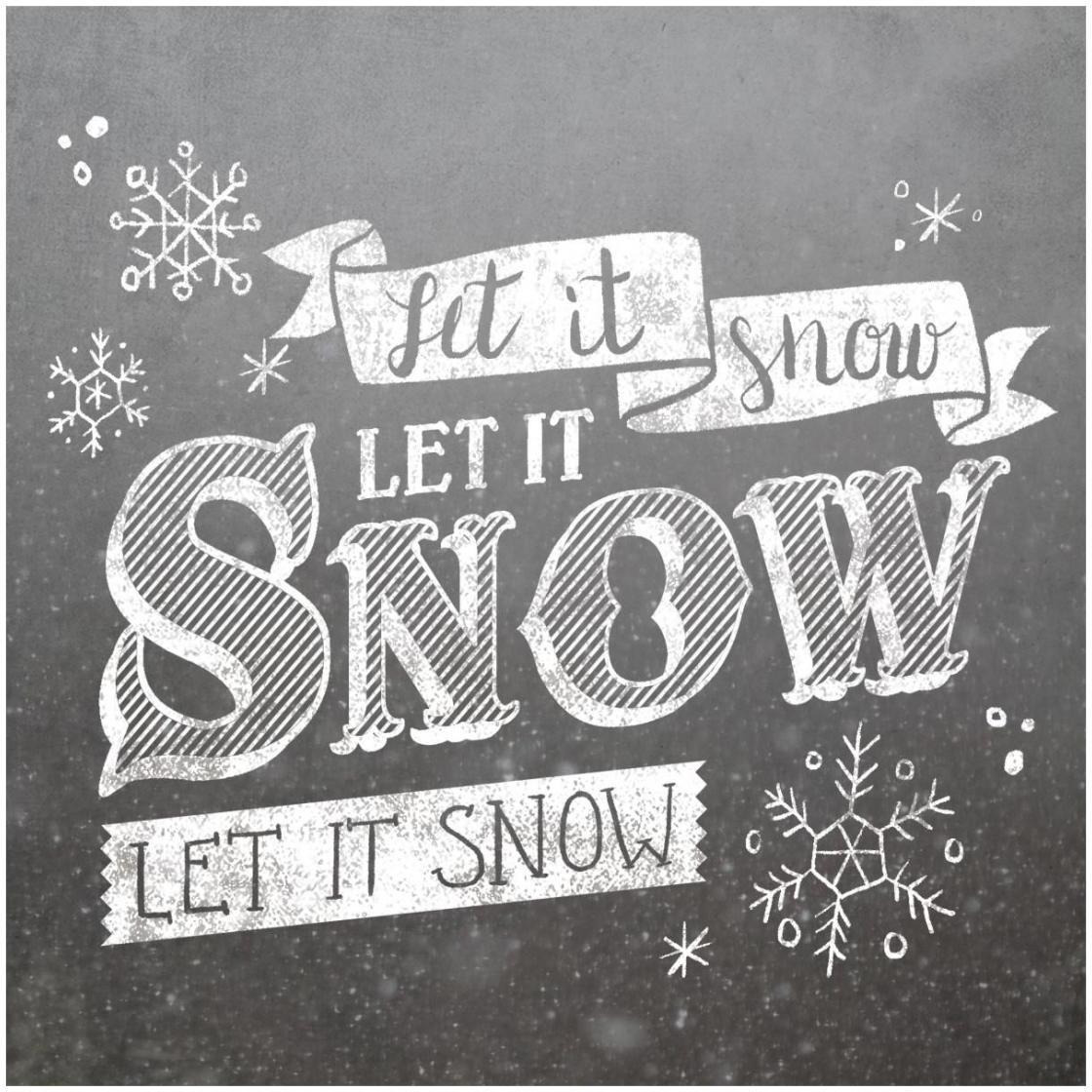 Let it Snow -Paper Art-26&quotx26"