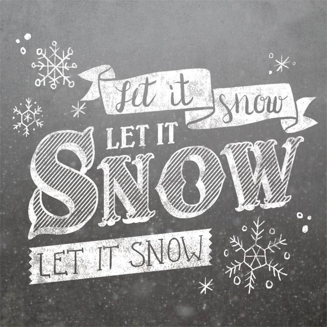 Let it Snow -Paper Art-38&quotx38"