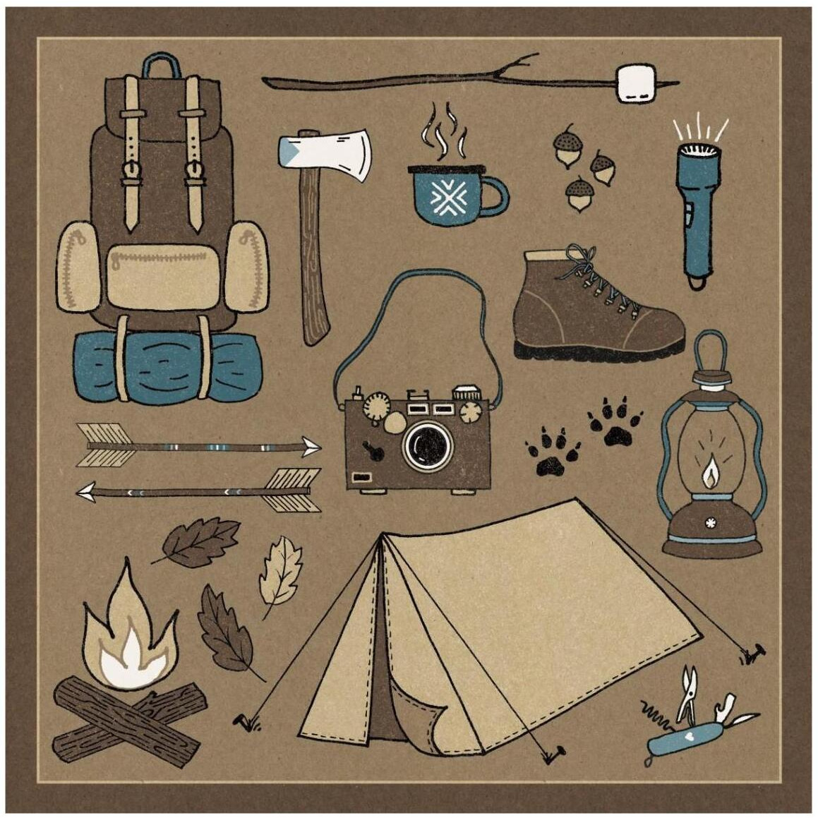 The Great Outdoors V -Paper Art-42&quotx42"