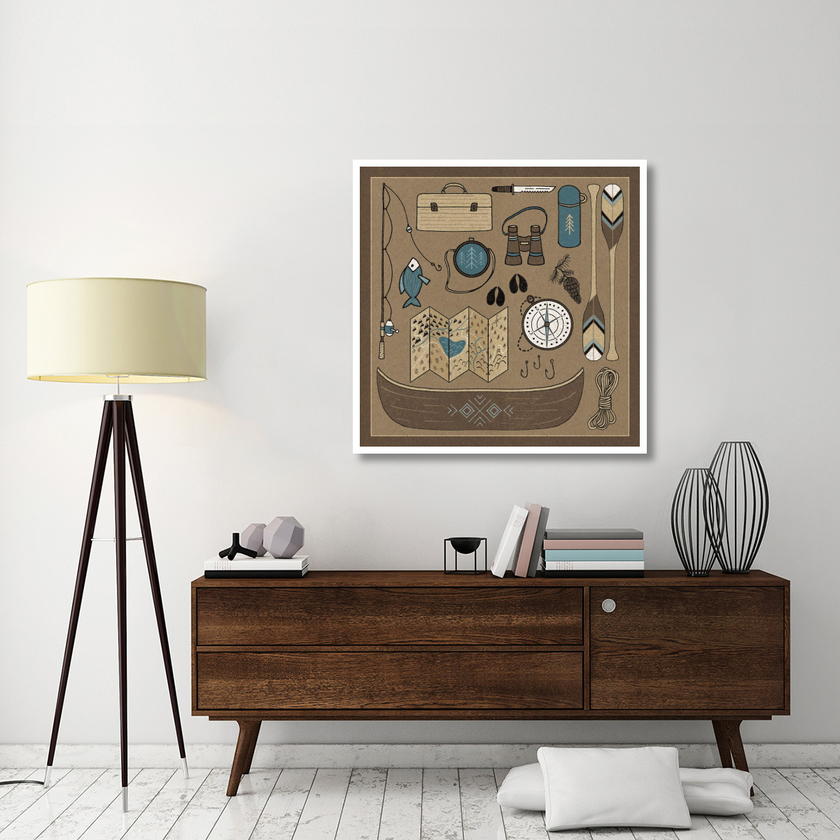 The Great Outdoors VI -Paper Art-42&quotx42"