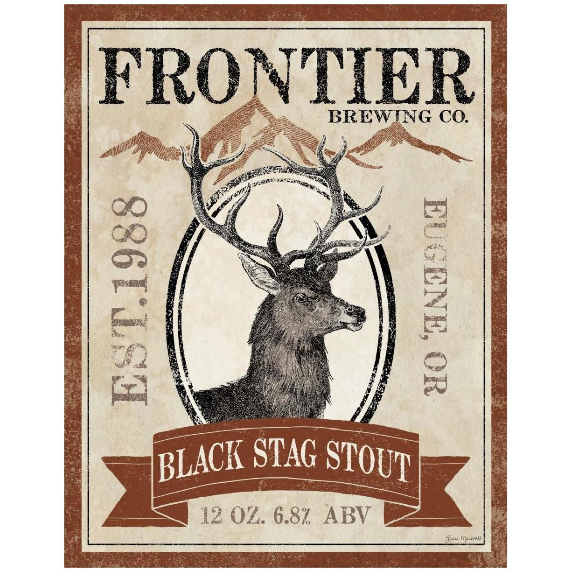 Frontier Brewing I -Paper Art-24&quotx30"