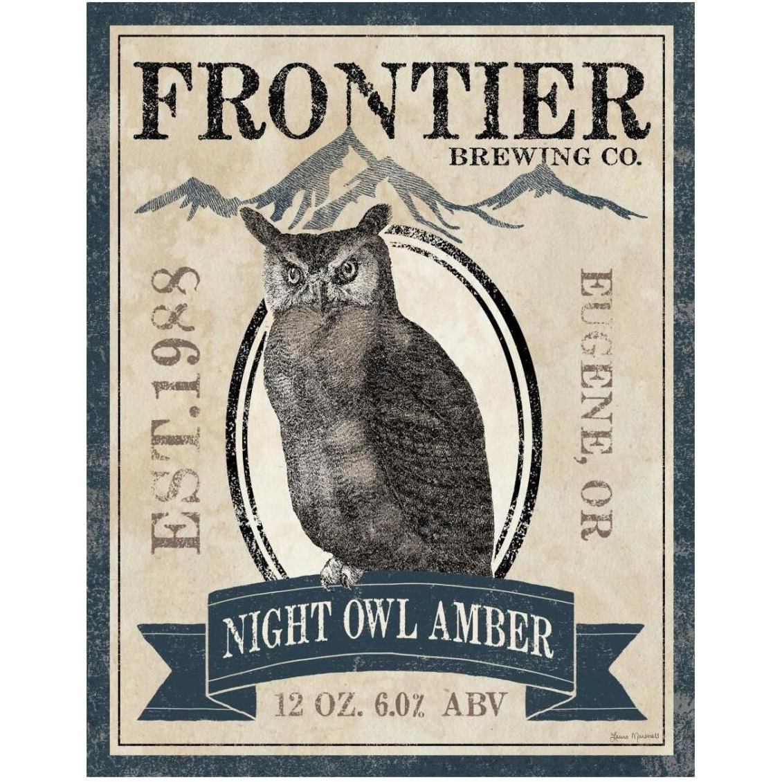 Frontier Brewing III -Paper Art-24&quotx30"