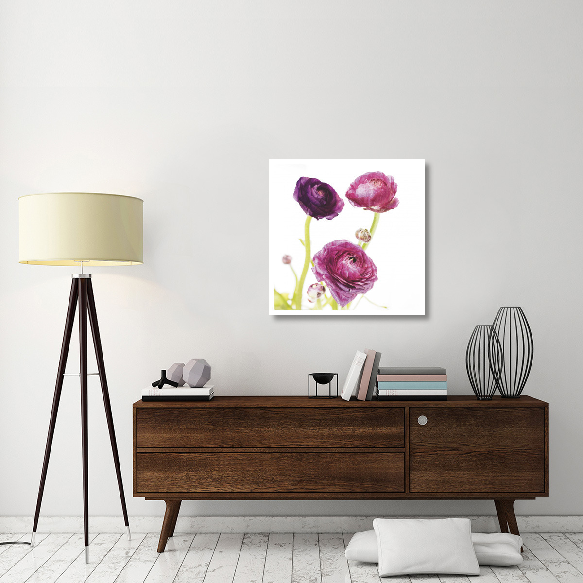 Spring Ranunculus I -Paper Art-32&quotx32"