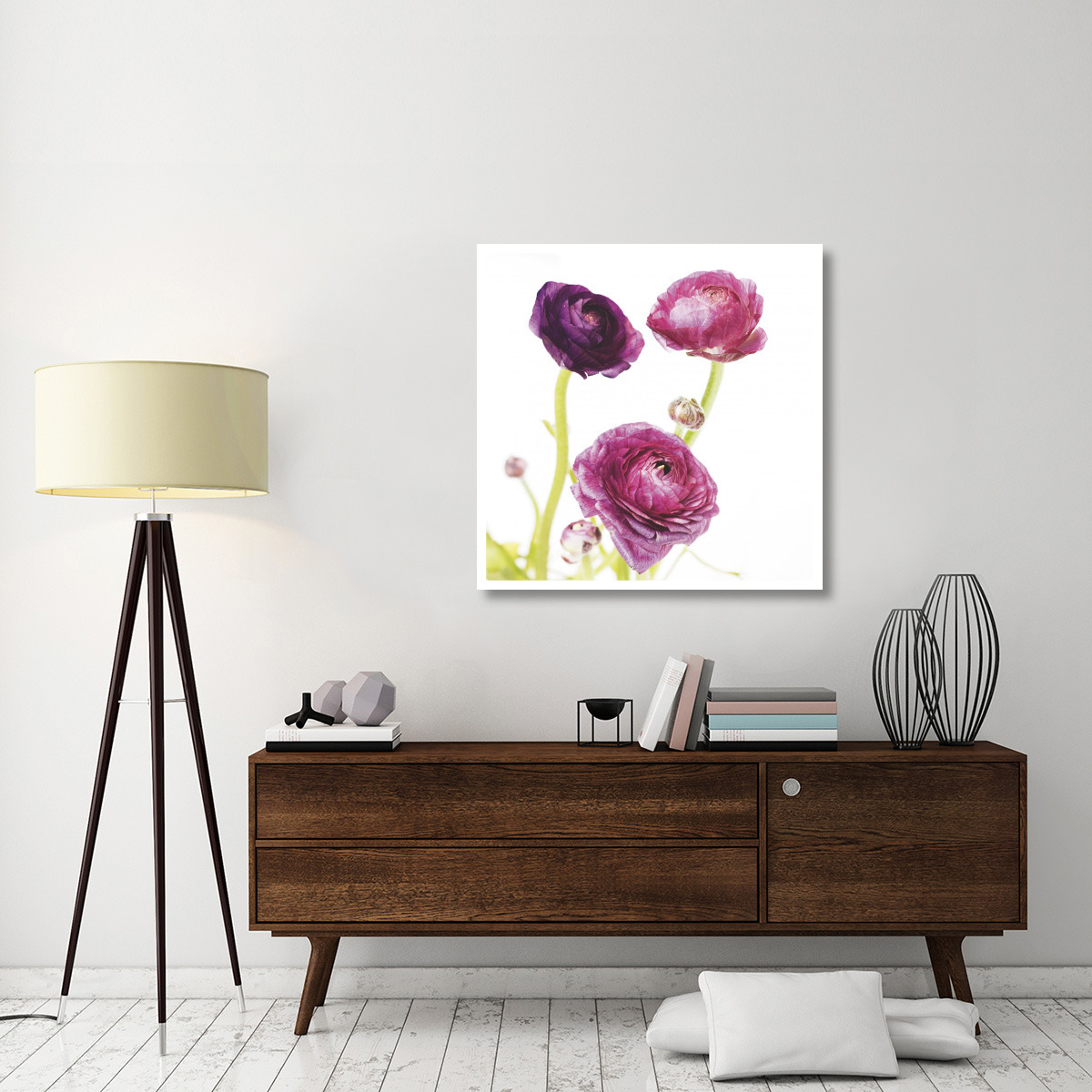 Spring Ranunculus I -Paper Art-38&quotx38"