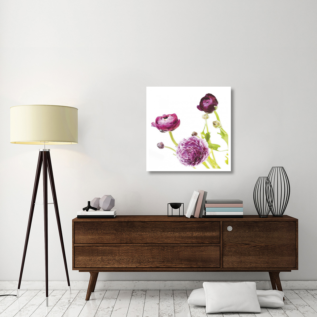 Spring Ranunculus II -Paper Art-32&quotx32"