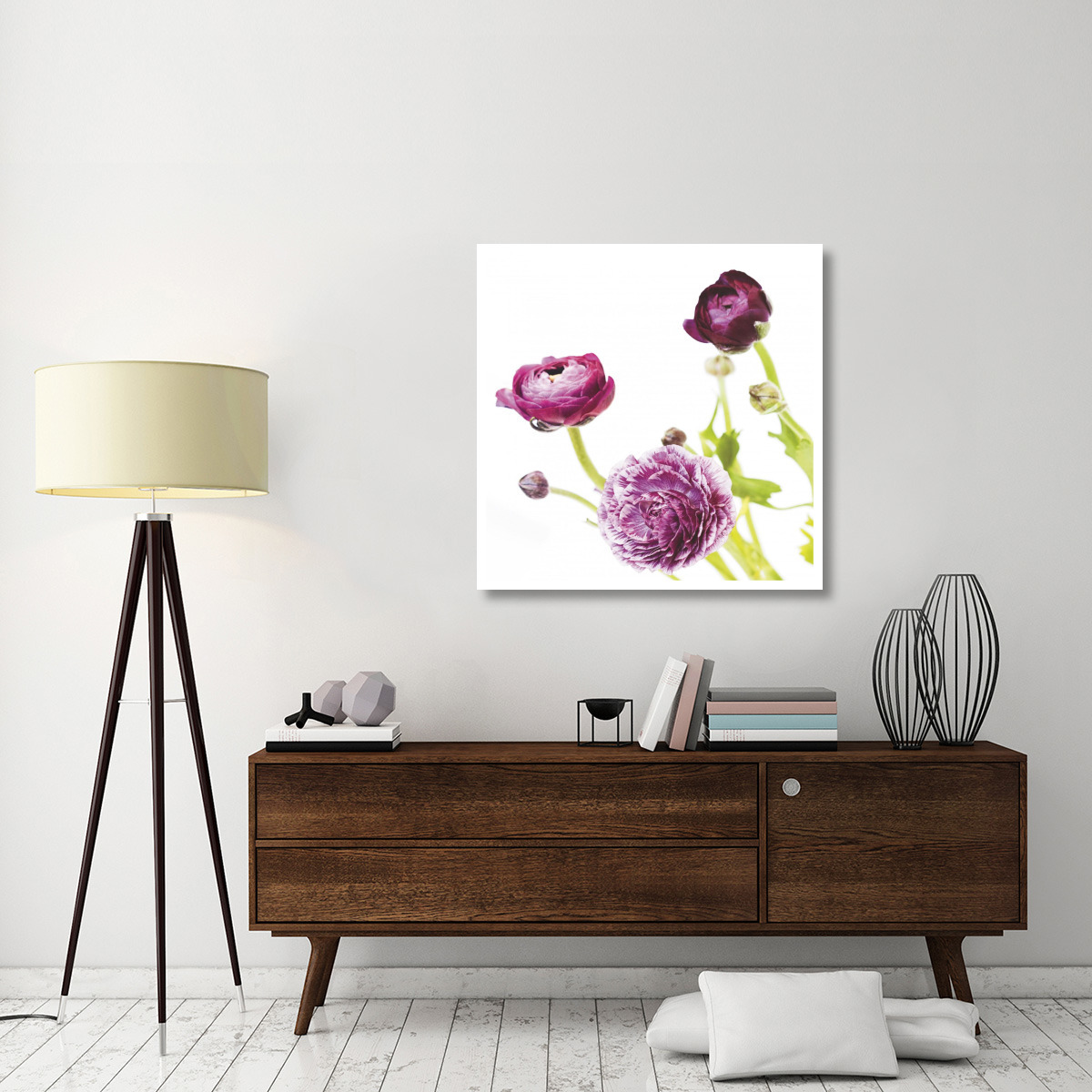 Spring Ranunculus II -Paper Art-38&quotx38"