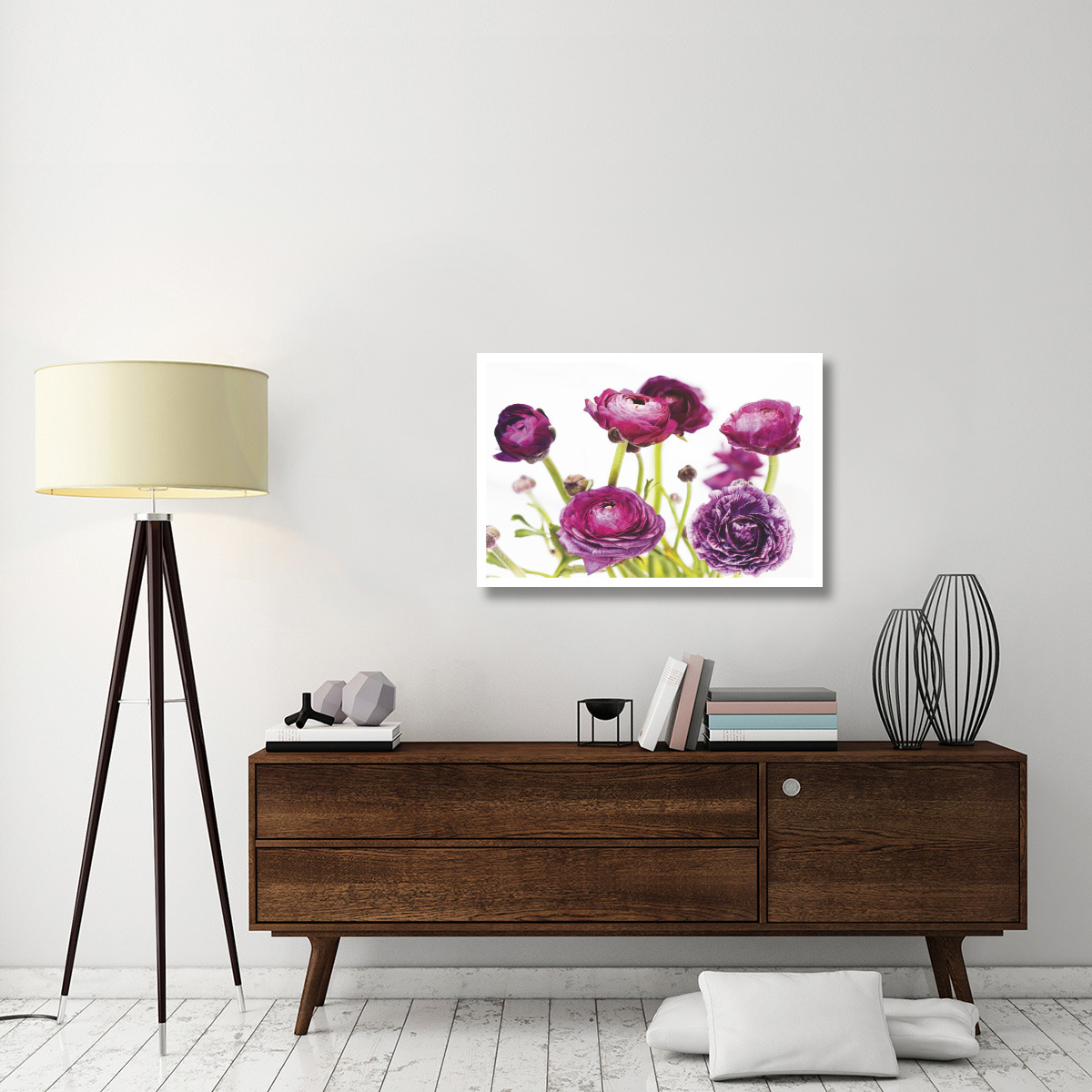 Spring Ranunculus III -Paper Art-38&quotx26"