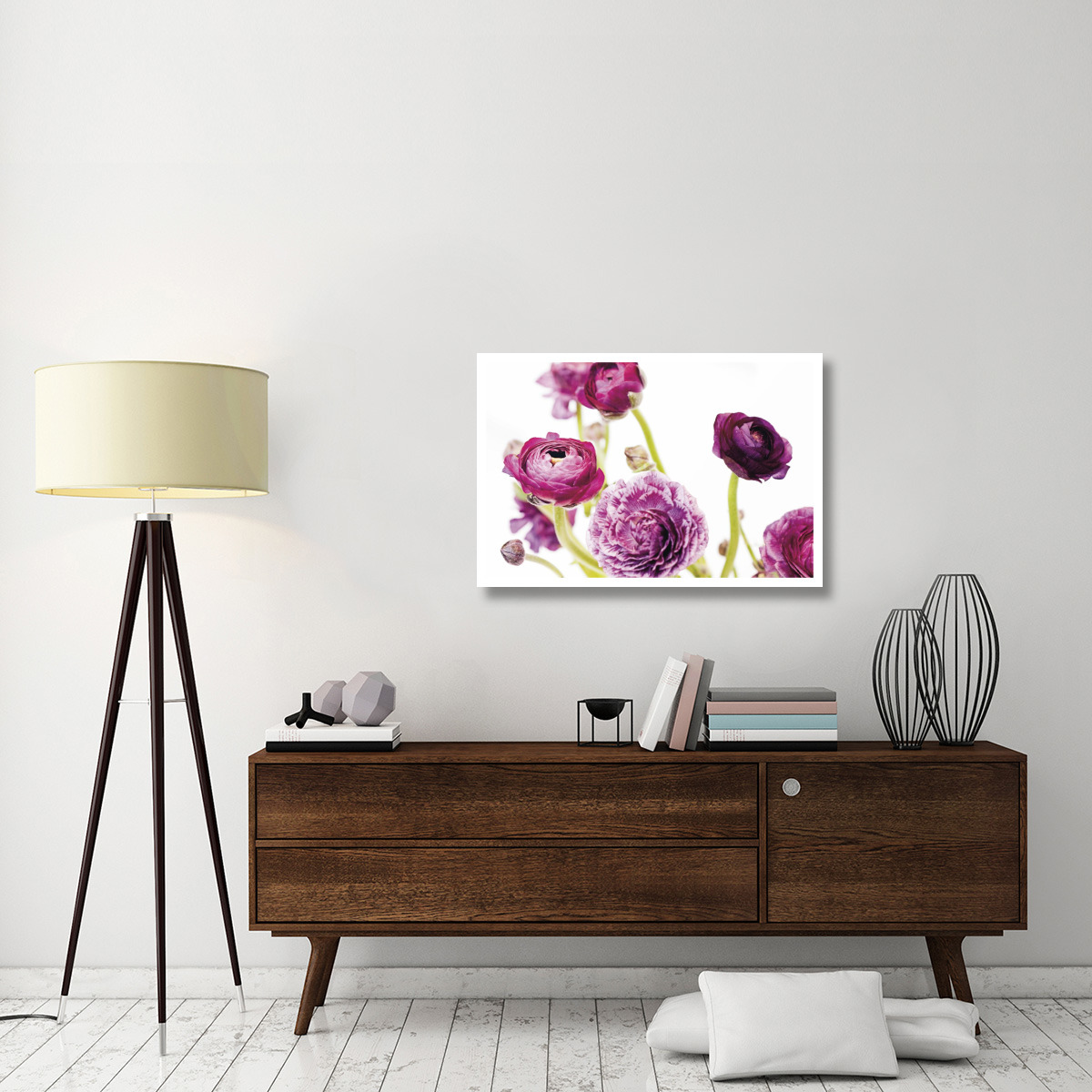Spring Ranunculus IV -Paper Art-38&quotx26"