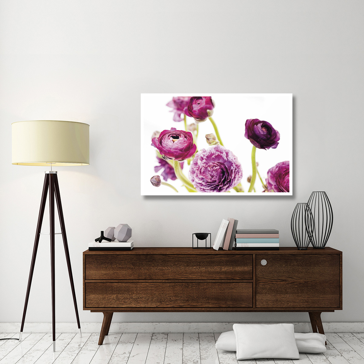 Spring Ranunculus IV -Paper Art-50&quotx34"