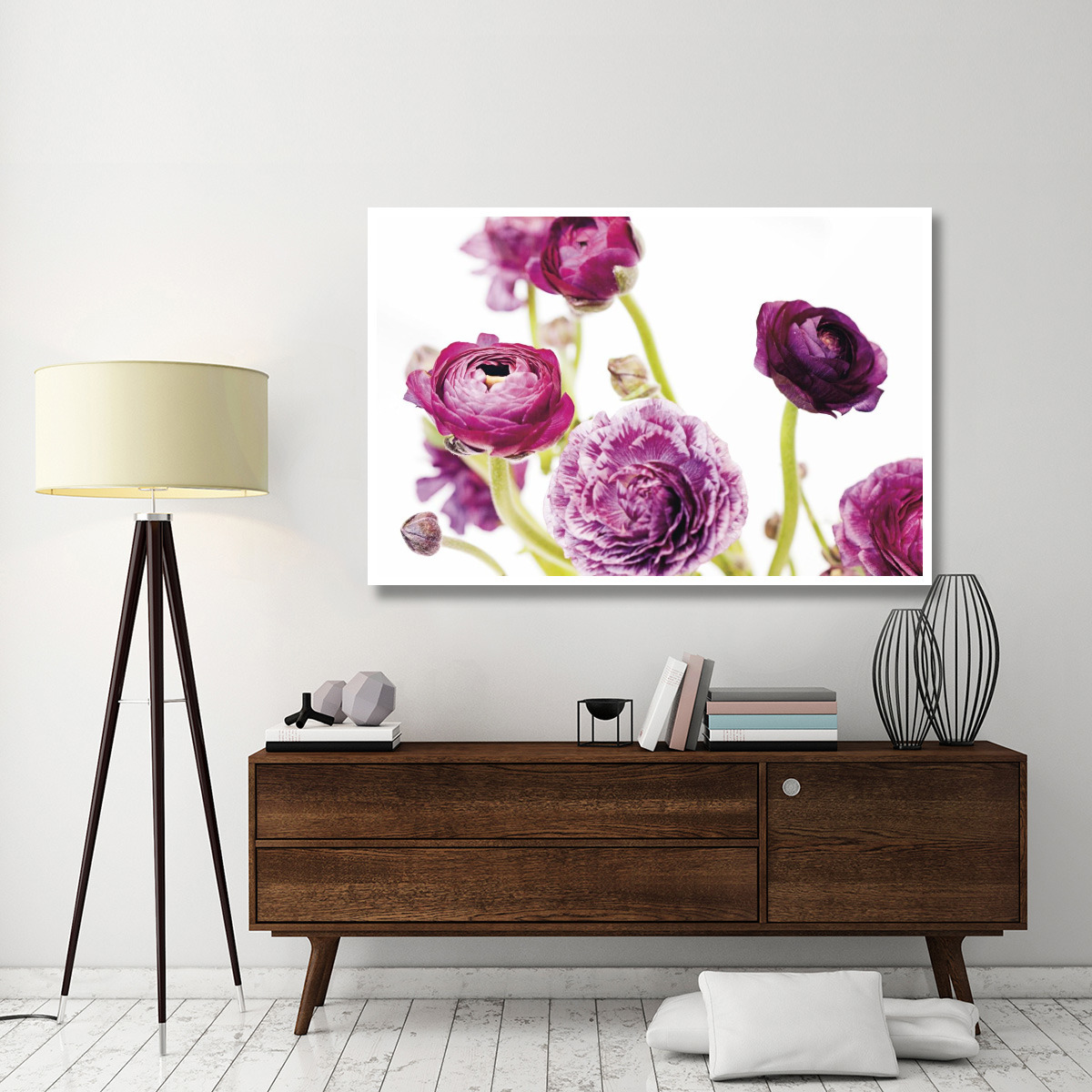 Spring Ranunculus IV -Paper Art-62&quotx42"