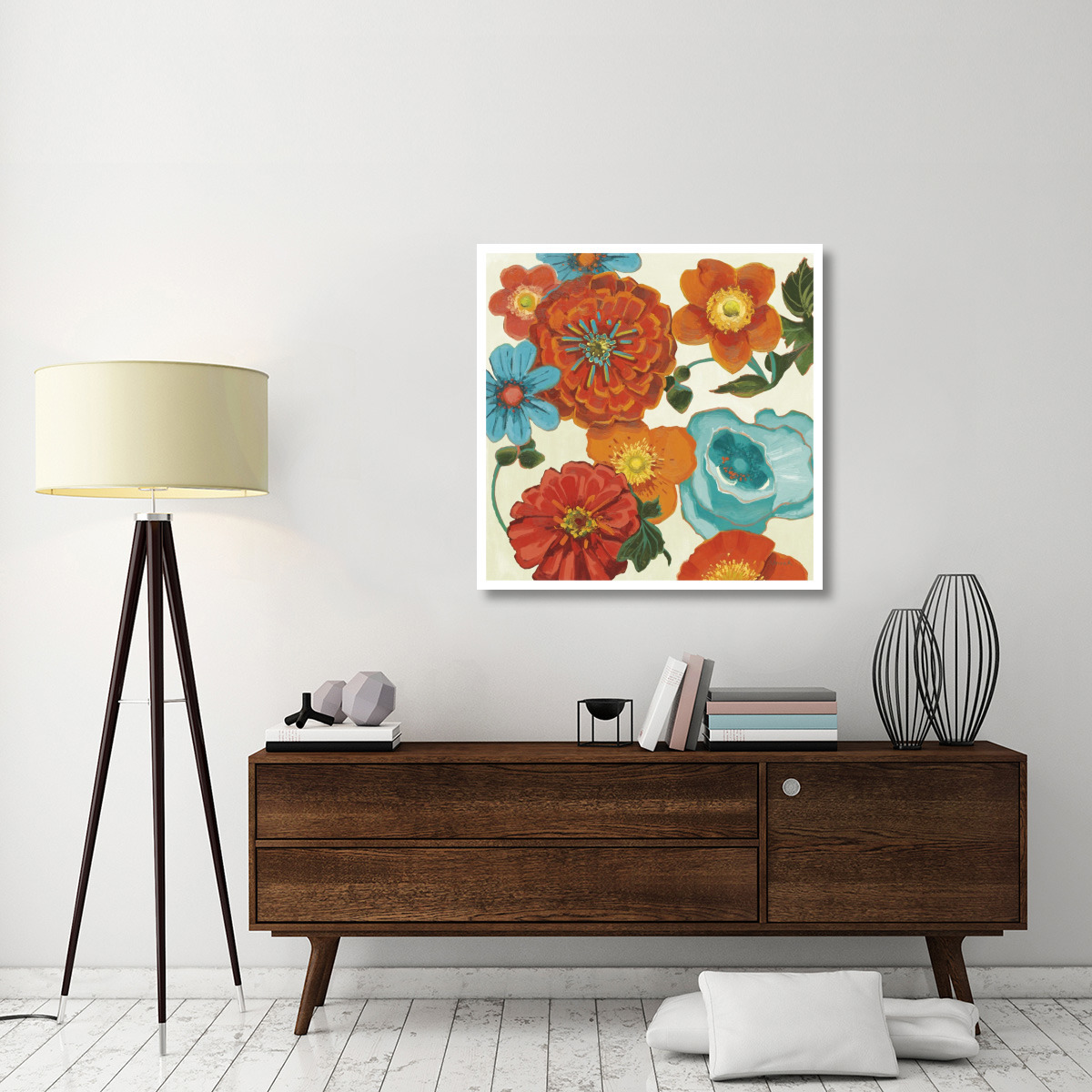 Spring Collage Vignette -Paper Art-38&quotx38"