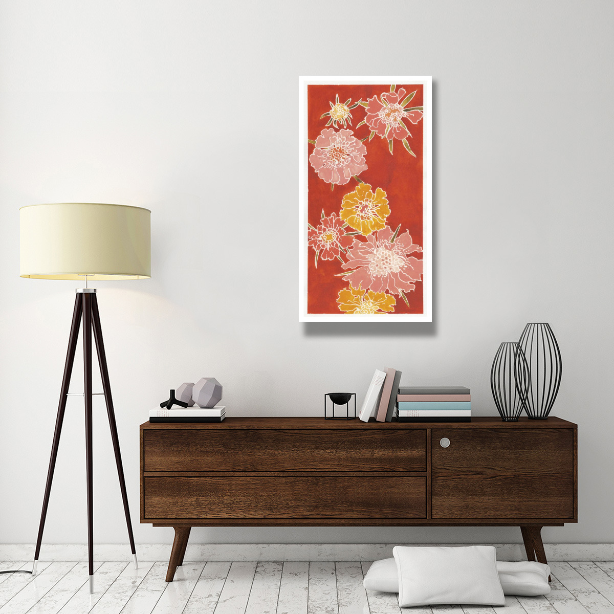 Cloisonne Beauty I Crop -Paper Art-26&quotx50"