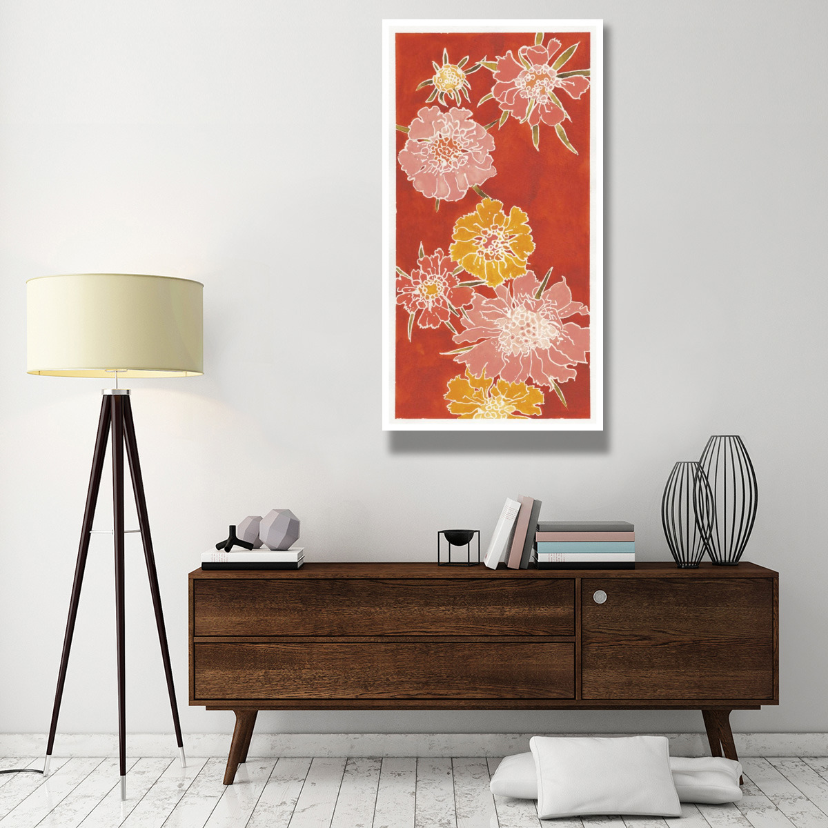 Cloisonne Beauty I Crop -Paper Art-32&quotx62"