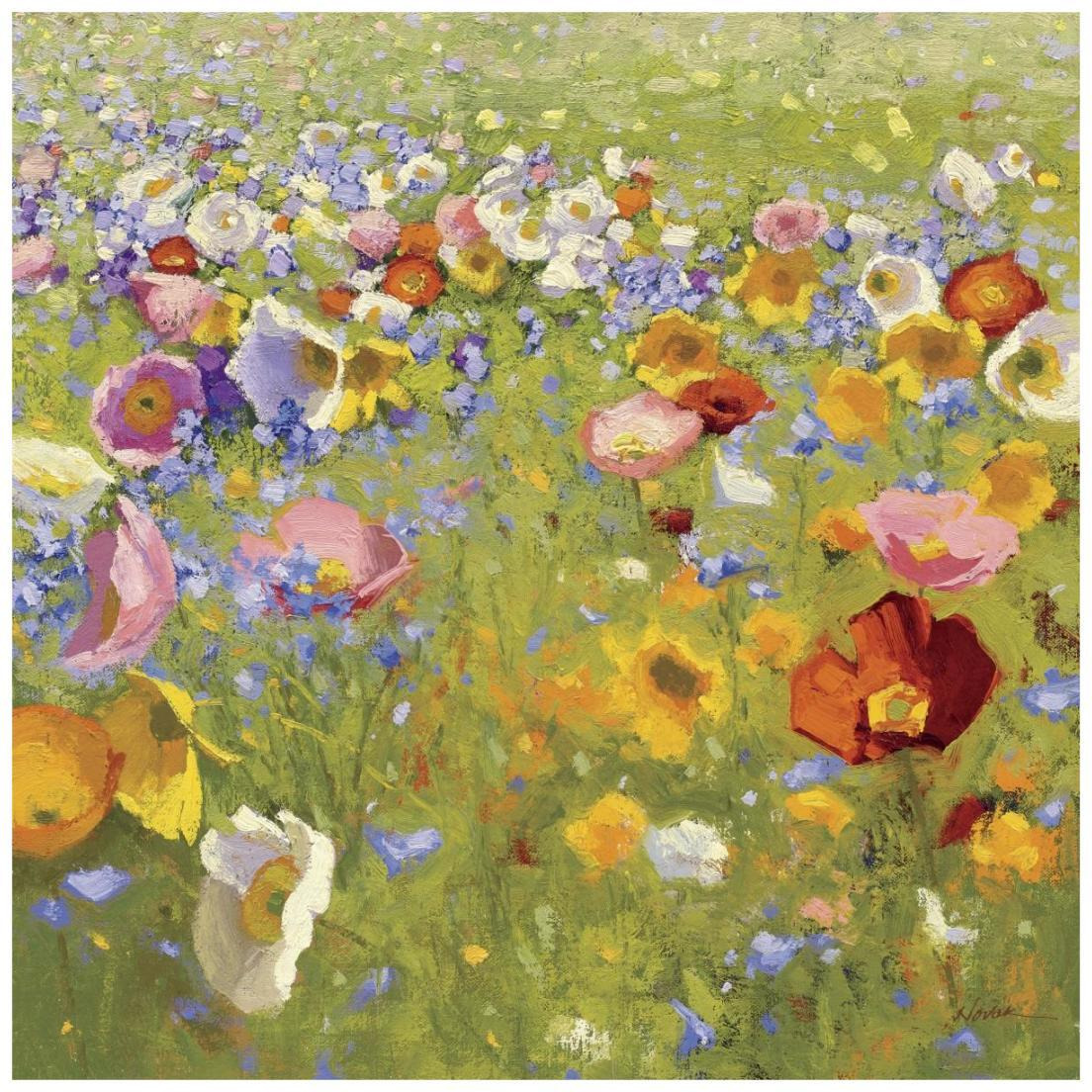 Champ de Fleur I -Paper Art-20&quotx20"