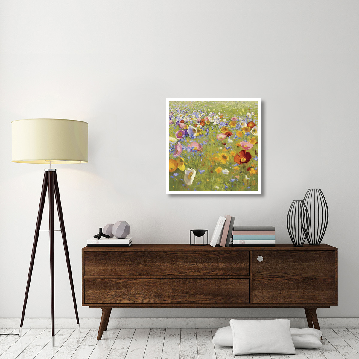 Champ de Fleur I -Paper Art-32&quotx32"