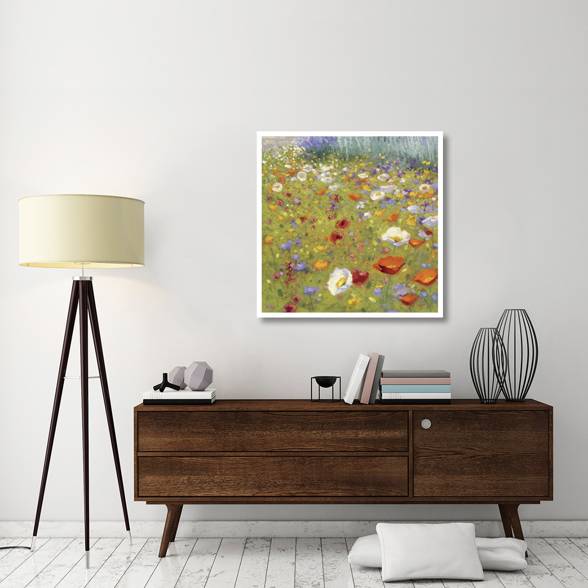 Champ de Fleur II -Paper Art-38&quotx38"