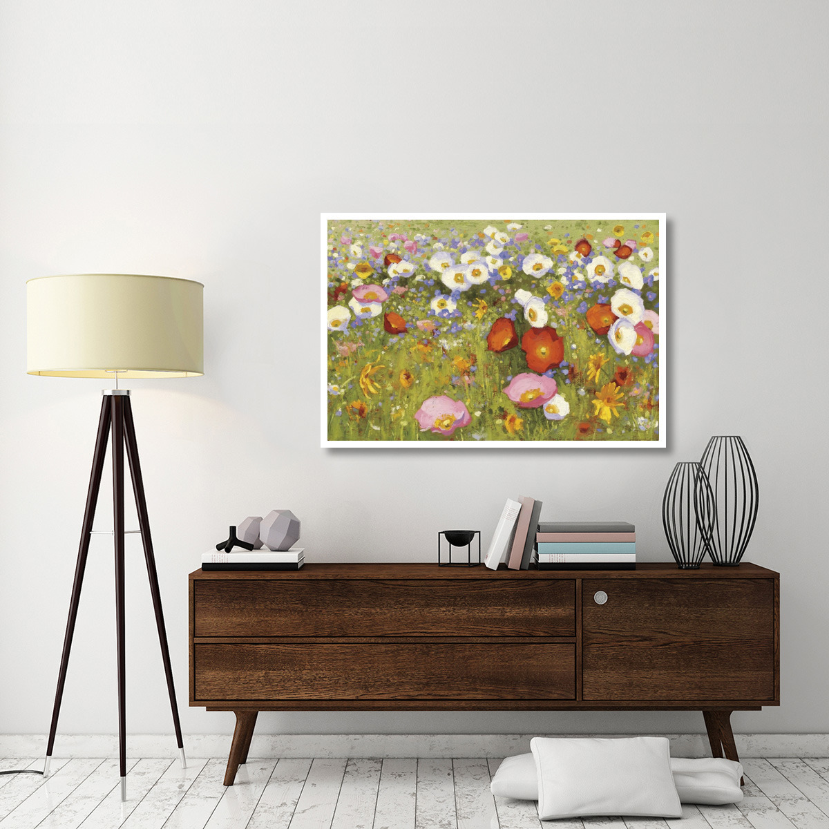 Champ de Fleur III -Paper Art-50&quotx34"