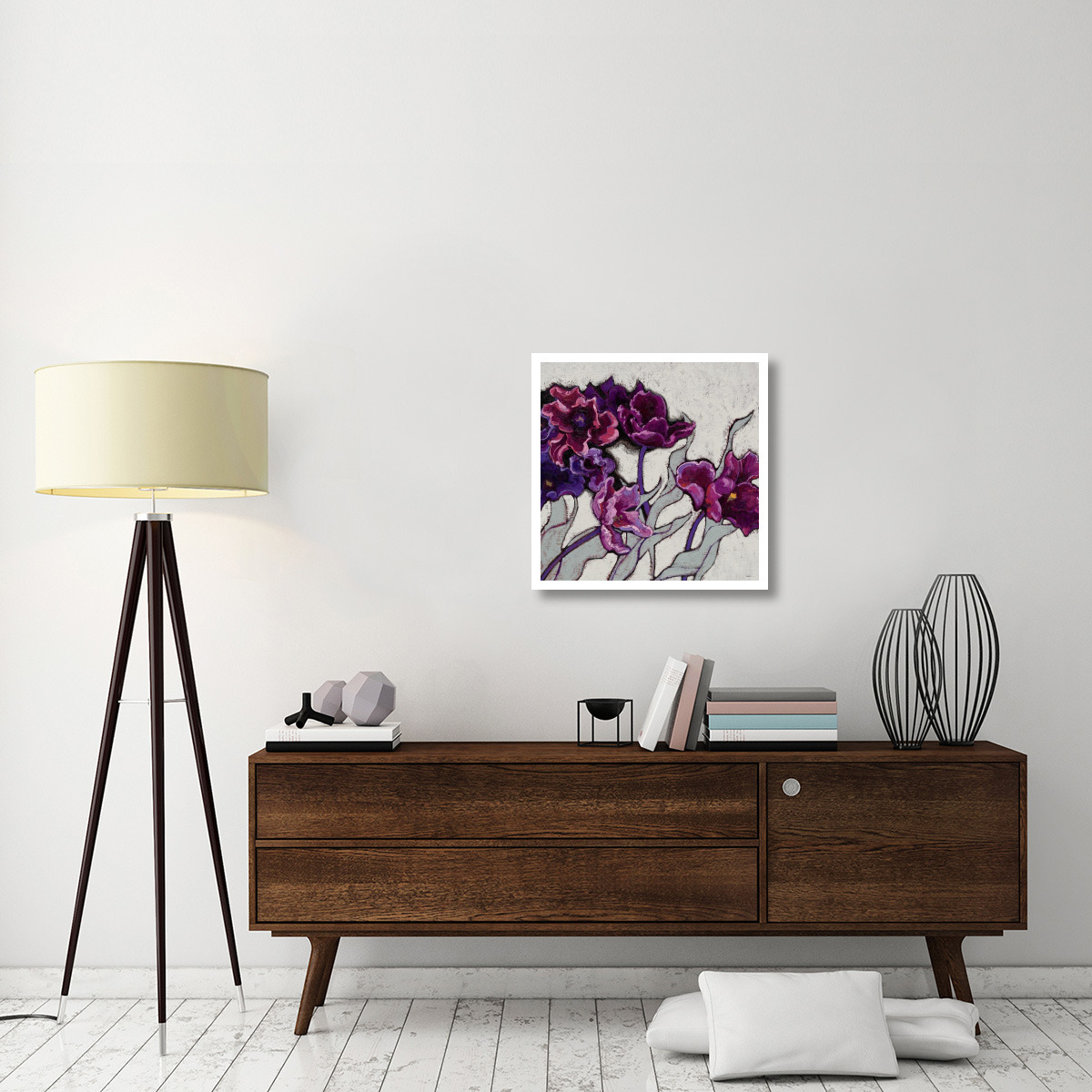 Ruffled Tulips -Paper Art-26&quotx26"