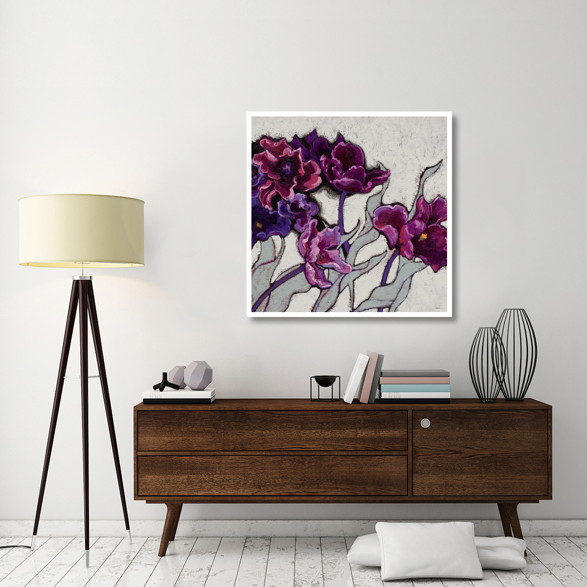 Ruffled Tulips -Paper Art-42&quotx42"