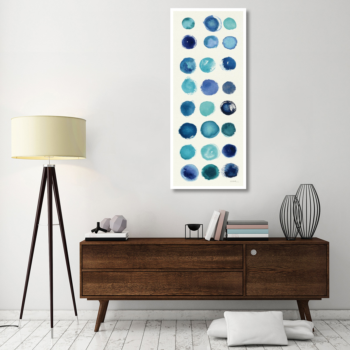 Spot of Rain II -Paper Art-26&quotx62"