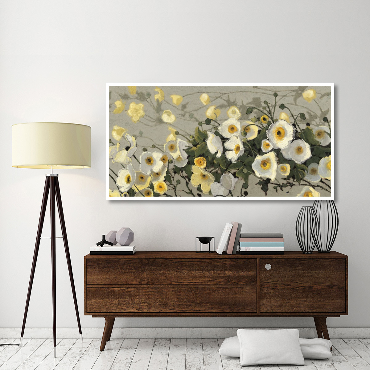 Breezes Gray Crop -Paper Art-74&quotx38"