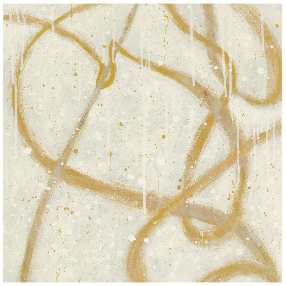 Another Snowy Day Gold -Paper Art-26&quotx26"