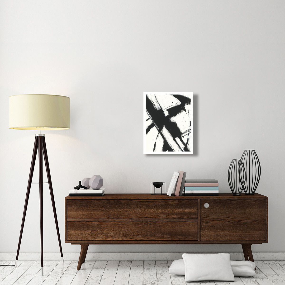 Expression Abstract I White Crop -Paper Art-22&quotx26"