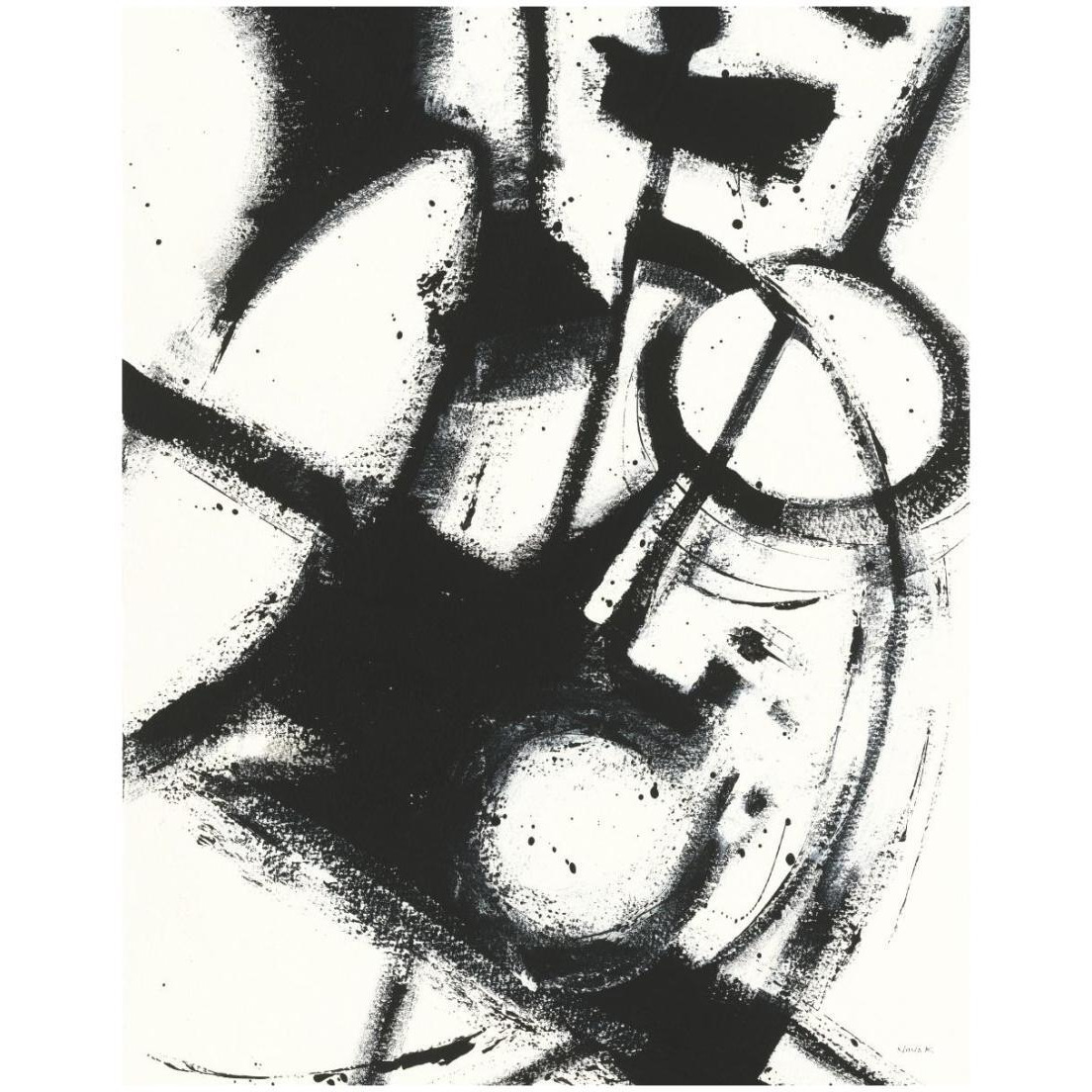 Expression Abstract II White Crop -Paper Art-18&quotx22"