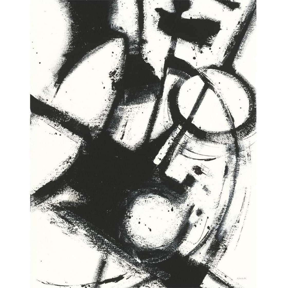 Expression Abstract II White Crop -Paper Art-24&quotx30"