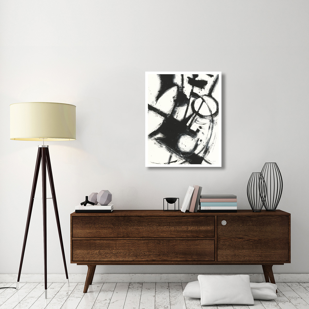 Expression Abstract II White Crop -Paper Art-30&quotx37"
