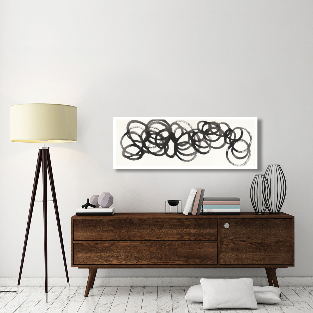 Swirling Element I -Paper Art-56&quotx20"