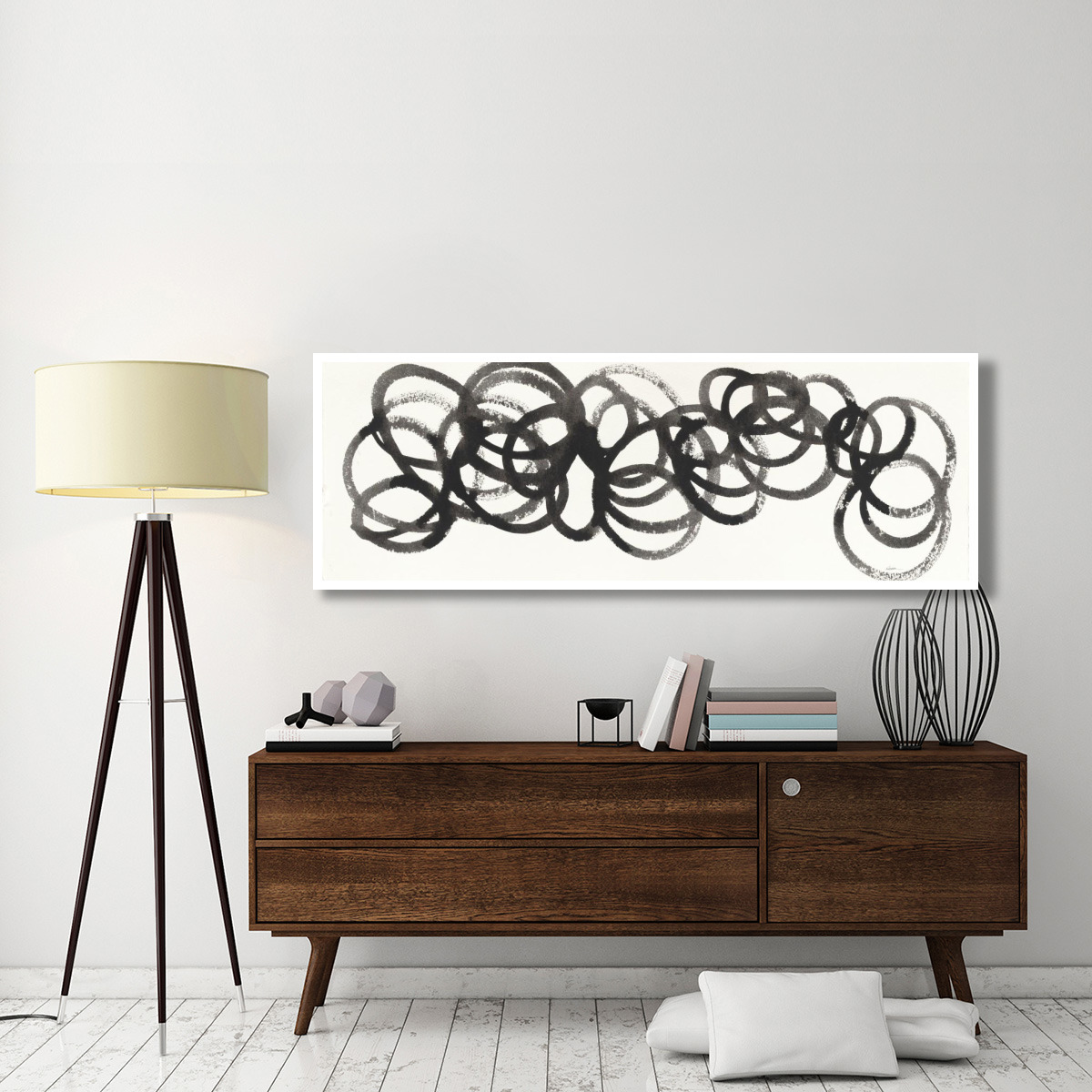 Swirling Element I -Paper Art-74&quotx26"
