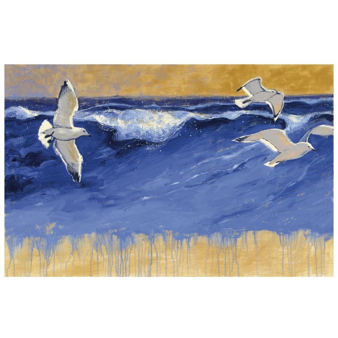 Seagulls -Paper Art-20&quotx14"