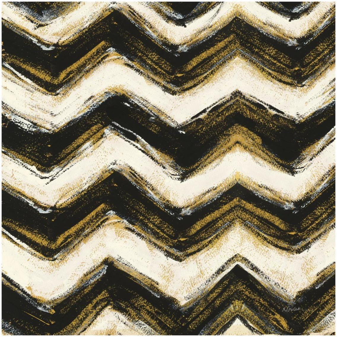 Black and Gold Geometric IV Crop -Paper Art-32&quotx32"