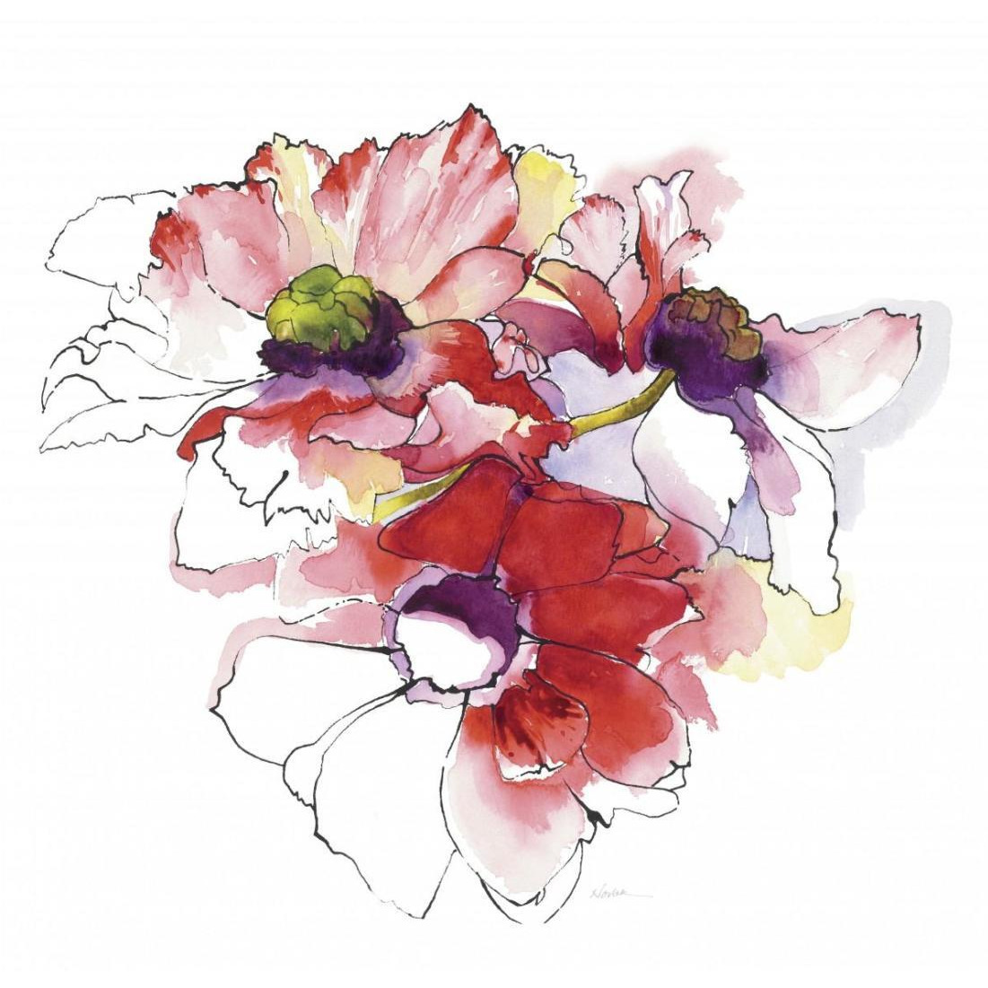 Mistral Trio II White Square -Paper Art-26&quotx26"