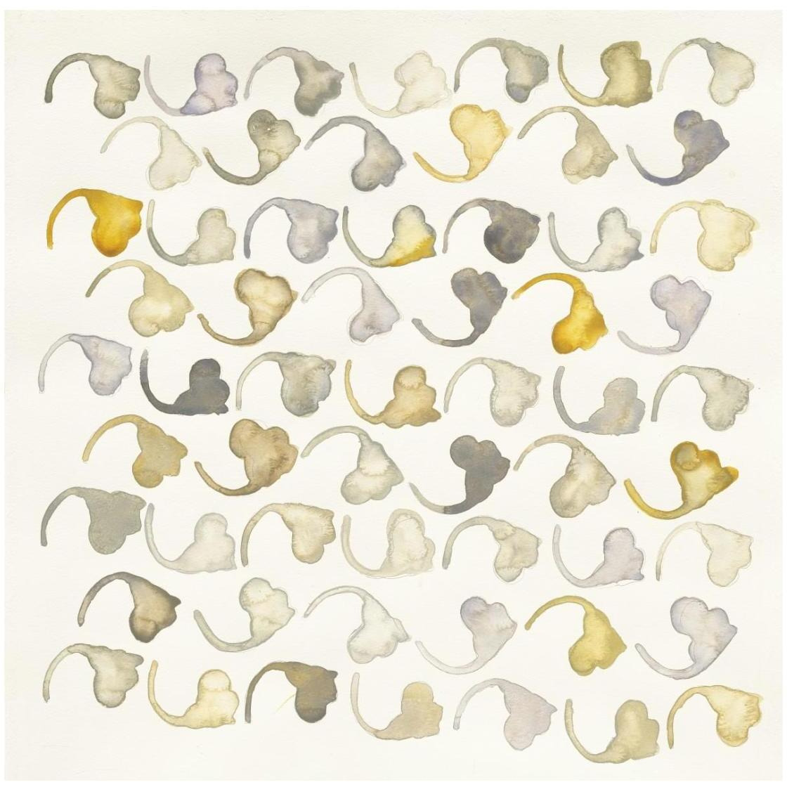 Pewter and Brass Pattern -Paper Art-26&quotx26"