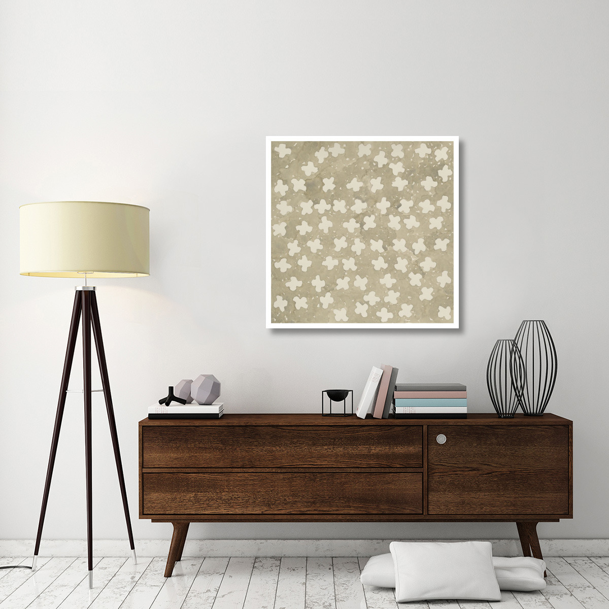 Wishy Washy Grays III -Paper Art-38&quotx38"