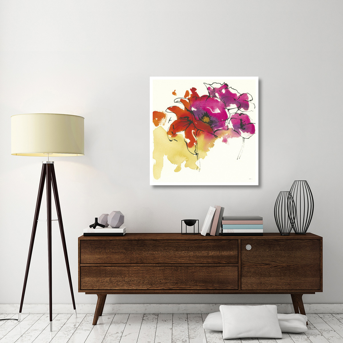 Pattys Plum I -Paper Art-38&quotx38"