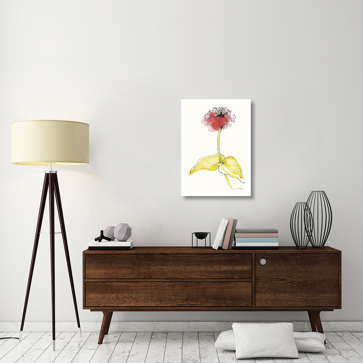Zinnia II -Paper Art-23&quotx32"