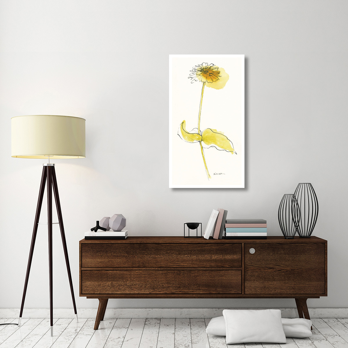 Zinnia V -Paper Art-26.2&quotx46"