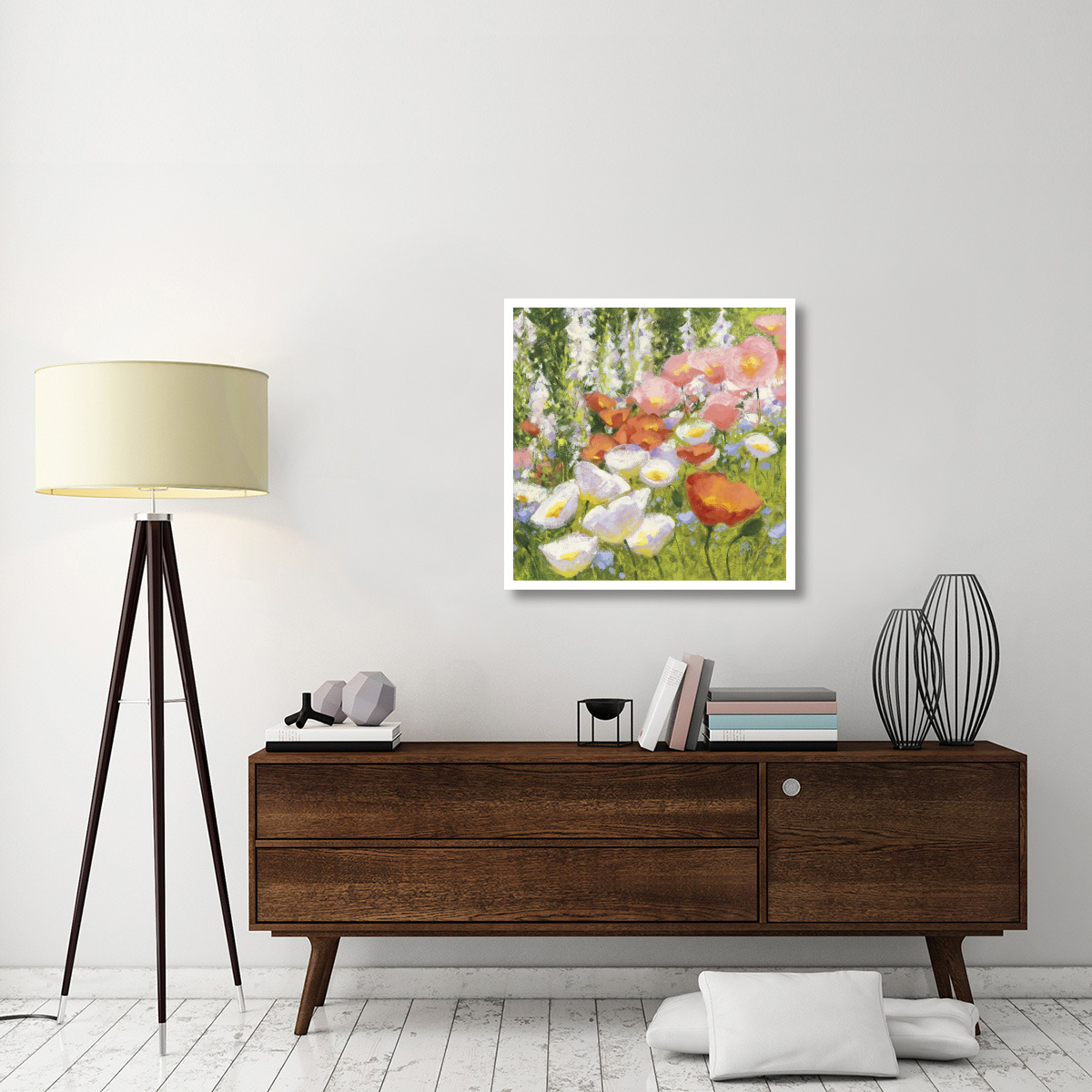 Garden Pastels II -Paper Art-32&quotx32"
