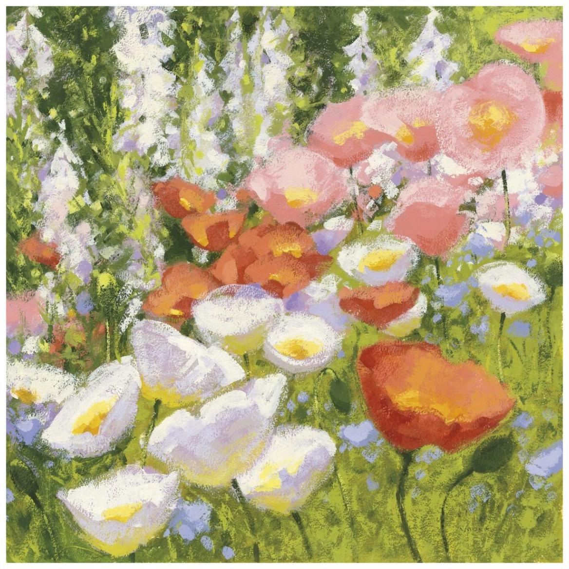 Garden Pastels II -Paper Art-42&quotx42"